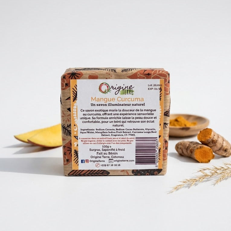 Savon Mangue Curcuma - Origine et Terre